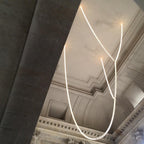 Lustra Chandelier Cristal Doré LED 3-Lignes - Neutralighting