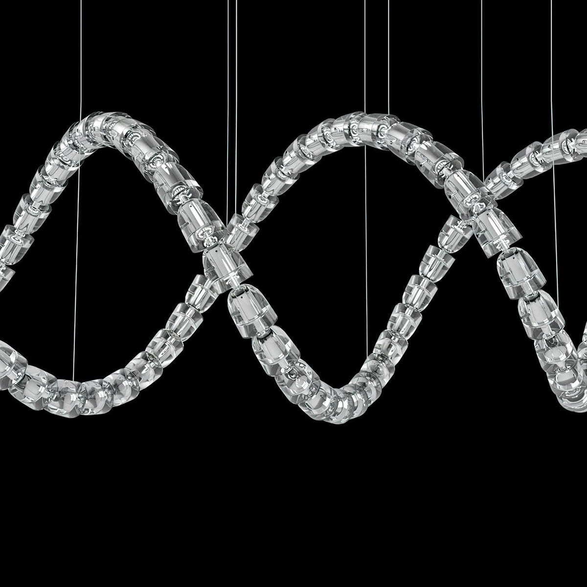 Luminara Chandelier Cascade en Cristal - Neutralighting
