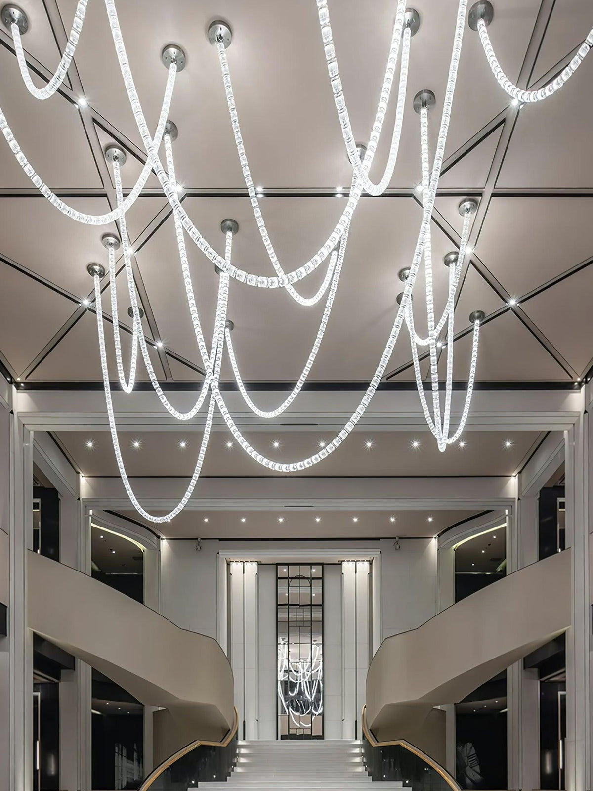 Luminara Chandelier Cascade en Cristal - Neutralighting