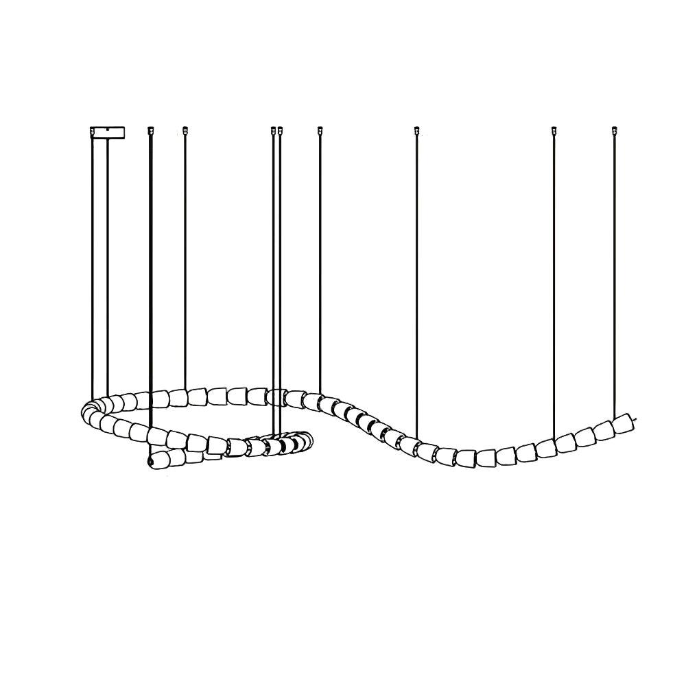 Luminara Chandelier Cascade en Cristal - Neutralighting