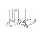 Lustra Chandelier Cristal Doré LED 3-Lignes - Neutralighting
