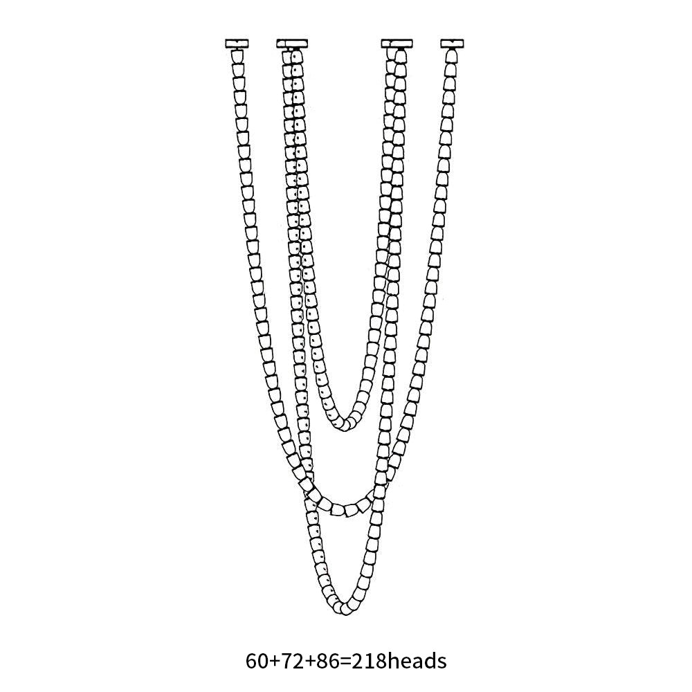 Lustra Chandelier Cristal Doré LED 3-Lignes - Neutralighting