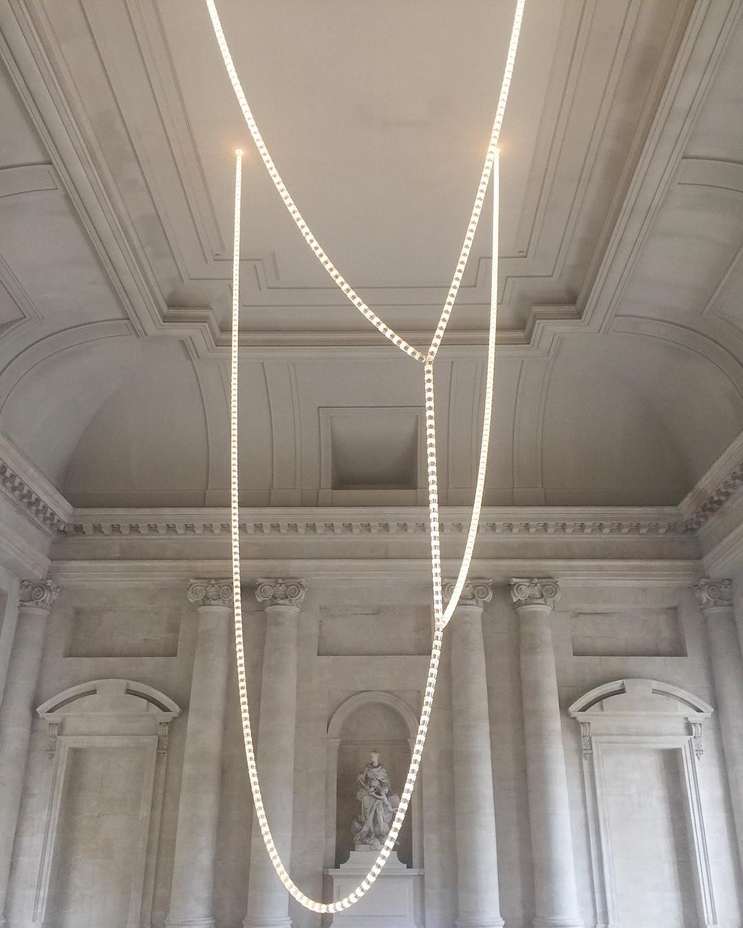 Lustra Chandelier Cristal Doré LED 3-Lignes - Neutralighting