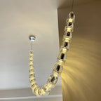 Lustra Chandelier Cristal Doré LED 3-Lignes - Neutralighting
