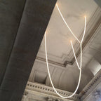 Lustra Chandelier Cristal Doré LED 3-Lignes - Neutralighting