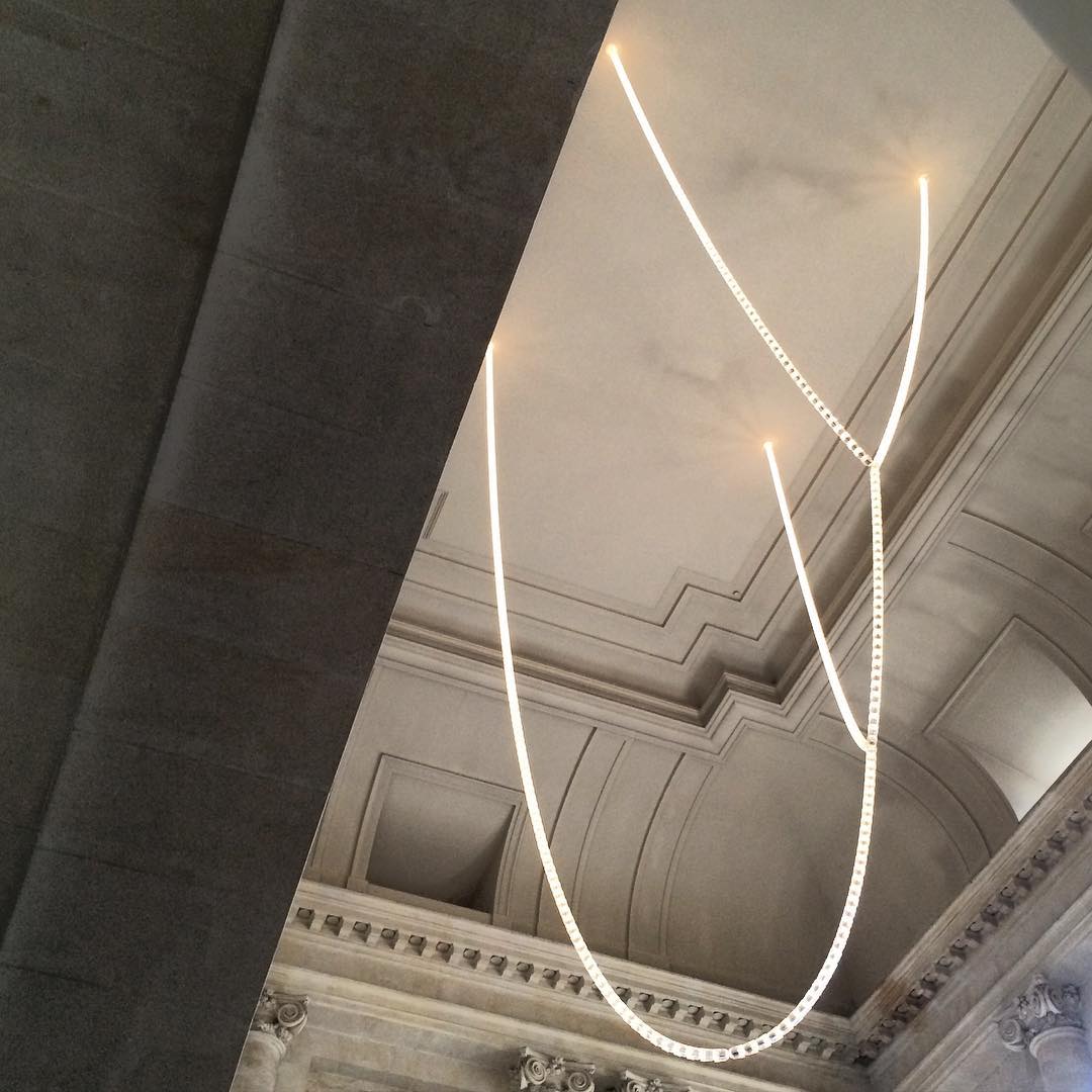 Lustra Chandelier Cristal Doré LED 3-Lignes - Neutralighting
