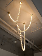 Lustra Chandelier Cristal Doré LED 3-Lignes - Neutralighting