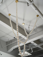 Lustra Chandelier Cristal Doré LED 3-Lignes - Neutralighting