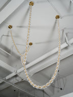 Lustra Chandelier Cristal Doré LED 3-Lignes - Neutralighting