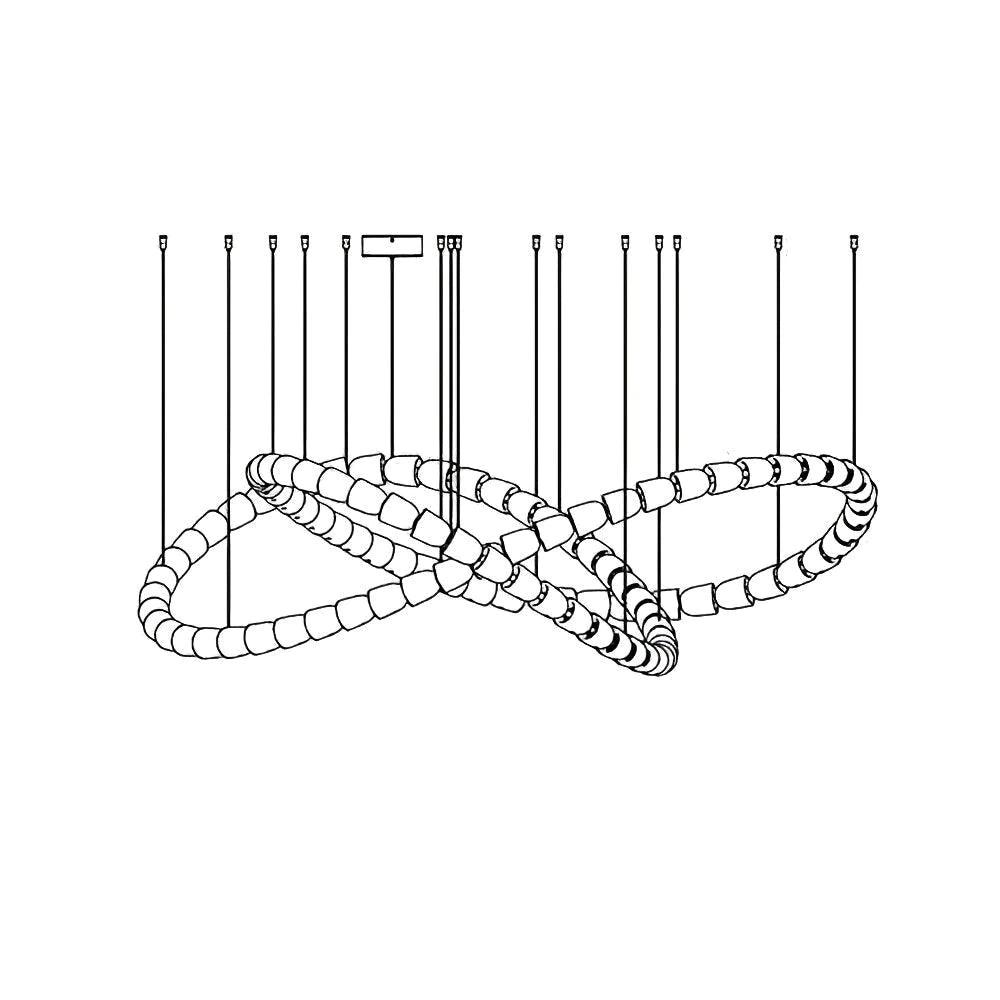 Nysilisra Luxe Crystal Suspension Lumière - Neutralighting