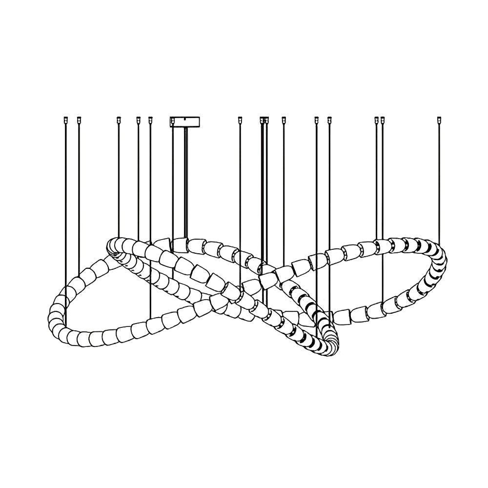 Nysilisra Luxe Crystal Suspension Lumière - Neutralighting