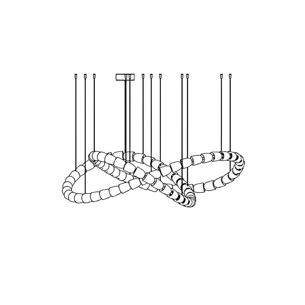 Nysilisra Luxe Crystal Suspension Lumière - Neutralighting