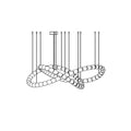Nysilisra Luxe Crystal Suspension Lumière - Neutralighting