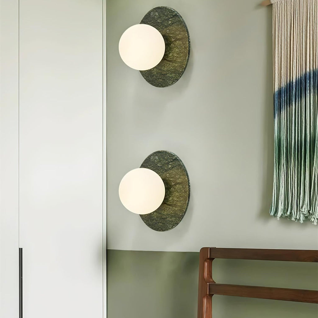 Enox Applique Murale Minimaliste à Globe en Marbre - Neutralighting