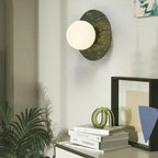 Enox Applique Murale Minimaliste à Globe en Marbre - Neutralighting