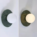 Enox Applique Murale Minimaliste à Globe en Marbre - Neutralighting