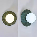 Enox Applique Murale Minimaliste à Globe en Marbre - Neutralighting