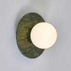 Enox Applique Murale Minimaliste à Globe en Marbre - Neutralighting