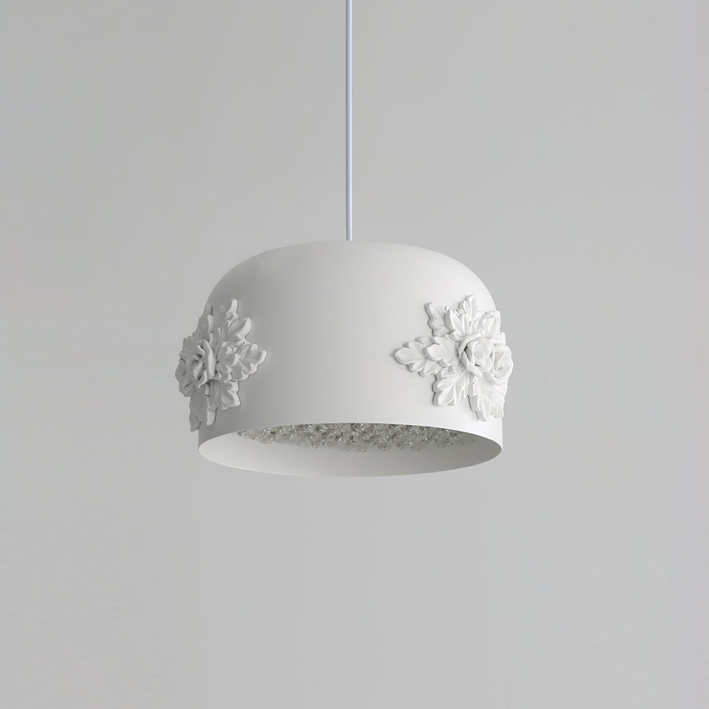Gaina Suspension Florale Tambour - Neutralighting