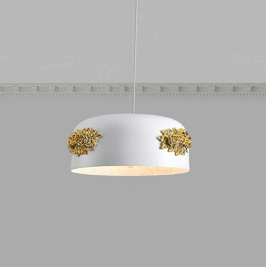 Gaina Suspension Florale Tambour - Neutralighting