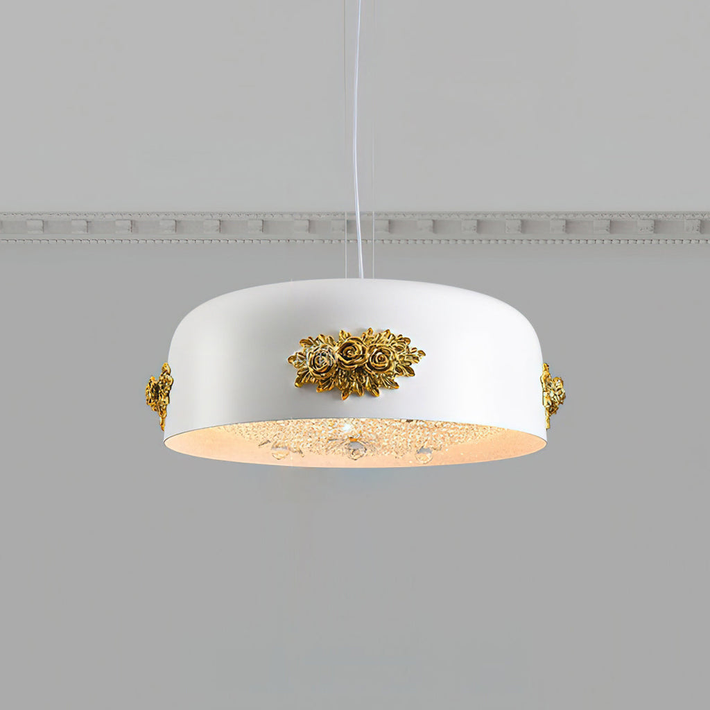 Gaina Suspension Florale Tambour - Neutralighting