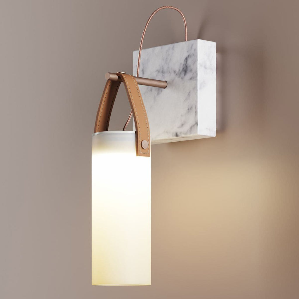 Zerinen Applique Murale Marbre Verre Minimaliste Moderne - Neutralighting