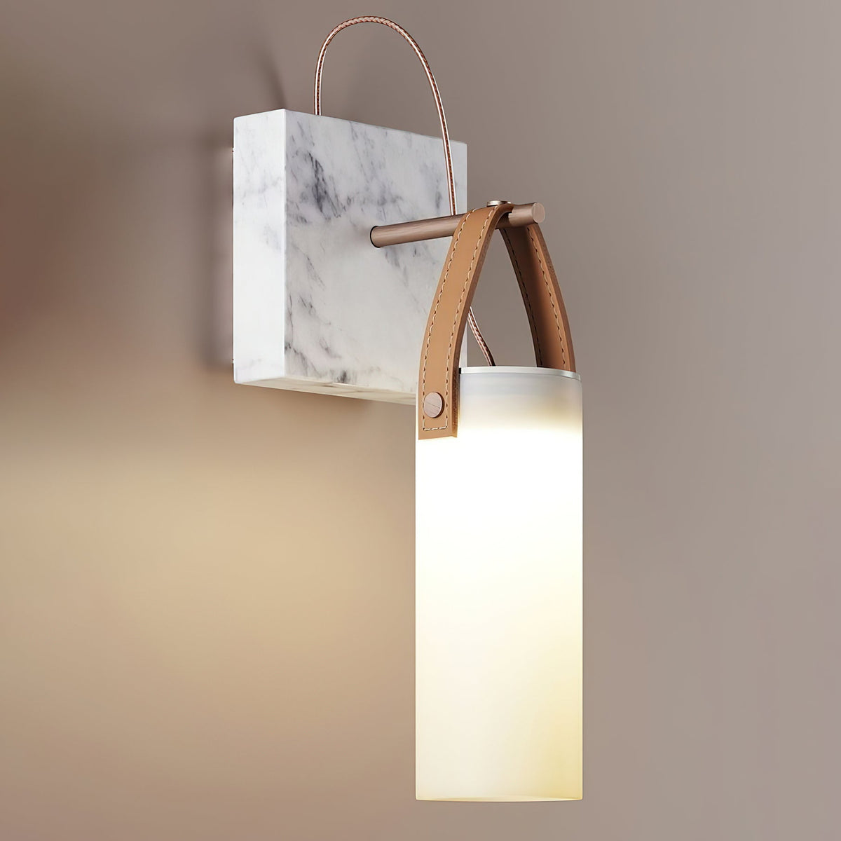 Zerinen Applique Murale Marbre Verre Minimaliste Moderne - Neutralighting