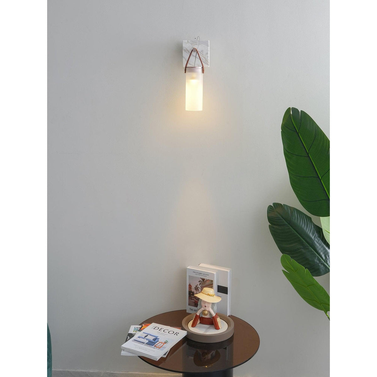 Zerinen Applique Murale Marbre Verre Minimaliste Moderne - Neutralighting