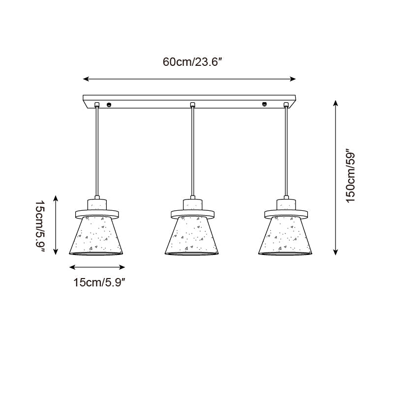 Jovia Suspension en Travertin - Neutralighting