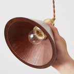 Emberin Suspension en bois de formes assorties en bois massif et laiton - Neutralighting