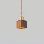 Emberin Suspension en bois de formes assorties en bois massif et laiton - Neutralighting