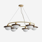 Gama Lustre Cuivre Bois Rond Vintage - Neutralighting