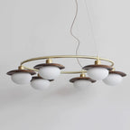Gama Lustre Cuivre Bois Rond Vintage - Neutralighting