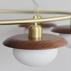 Gama Lustre Cuivre Bois Rond Vintage - Neutralighting