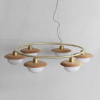 Gama Lustre Cuivre Bois Rond Vintage - Neutralighting