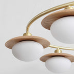 Gama Lustre Cuivre Bois Rond Vintage - Neutralighting