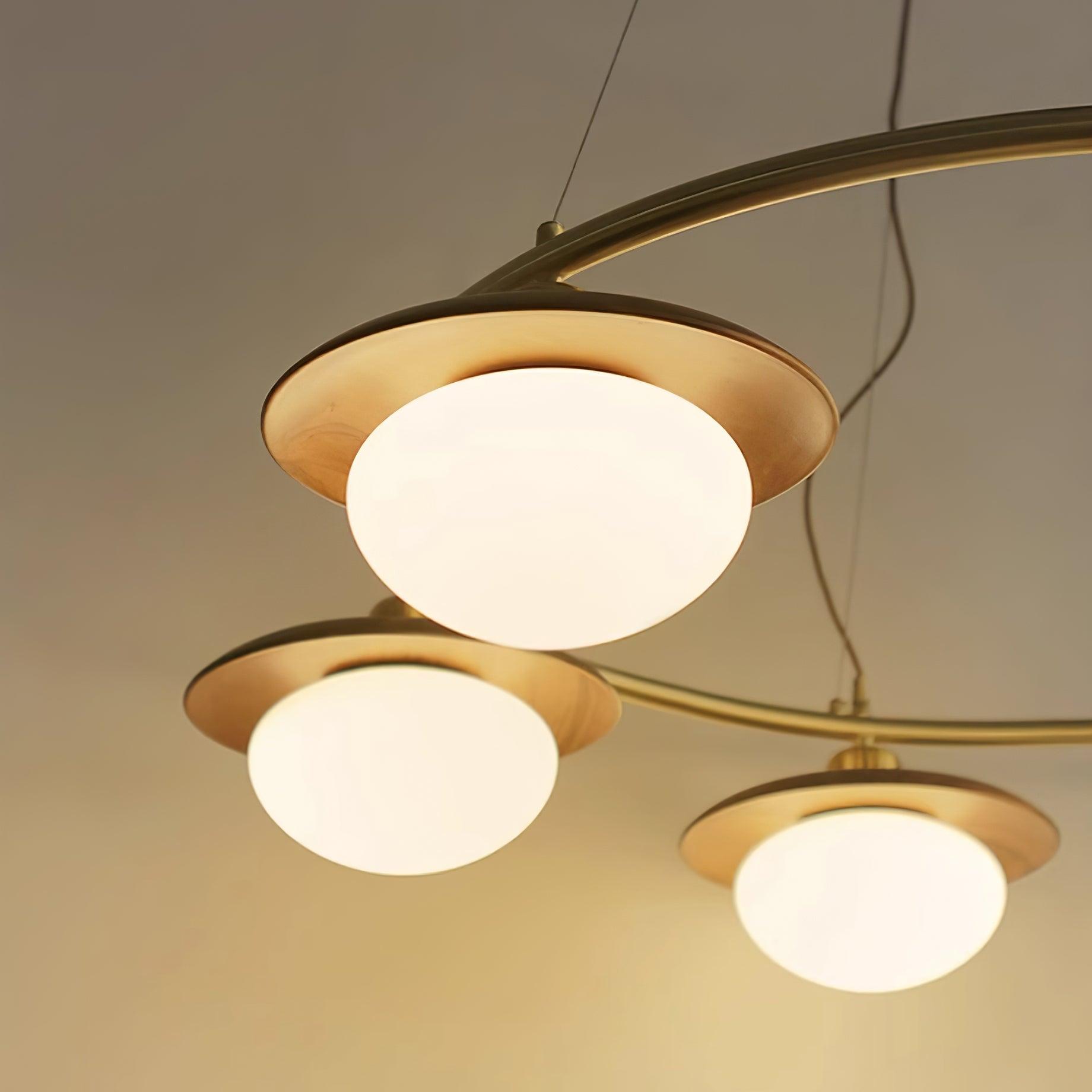 Gama Lustre Cuivre Bois Rond Vintage - Neutralighting