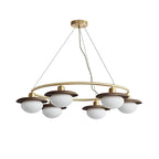 Gama Lustre Cuivre Bois Rond Vintage - Neutralighting