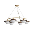 Gama Lustre Cuivre Bois Rond Vintage - Neutralighting