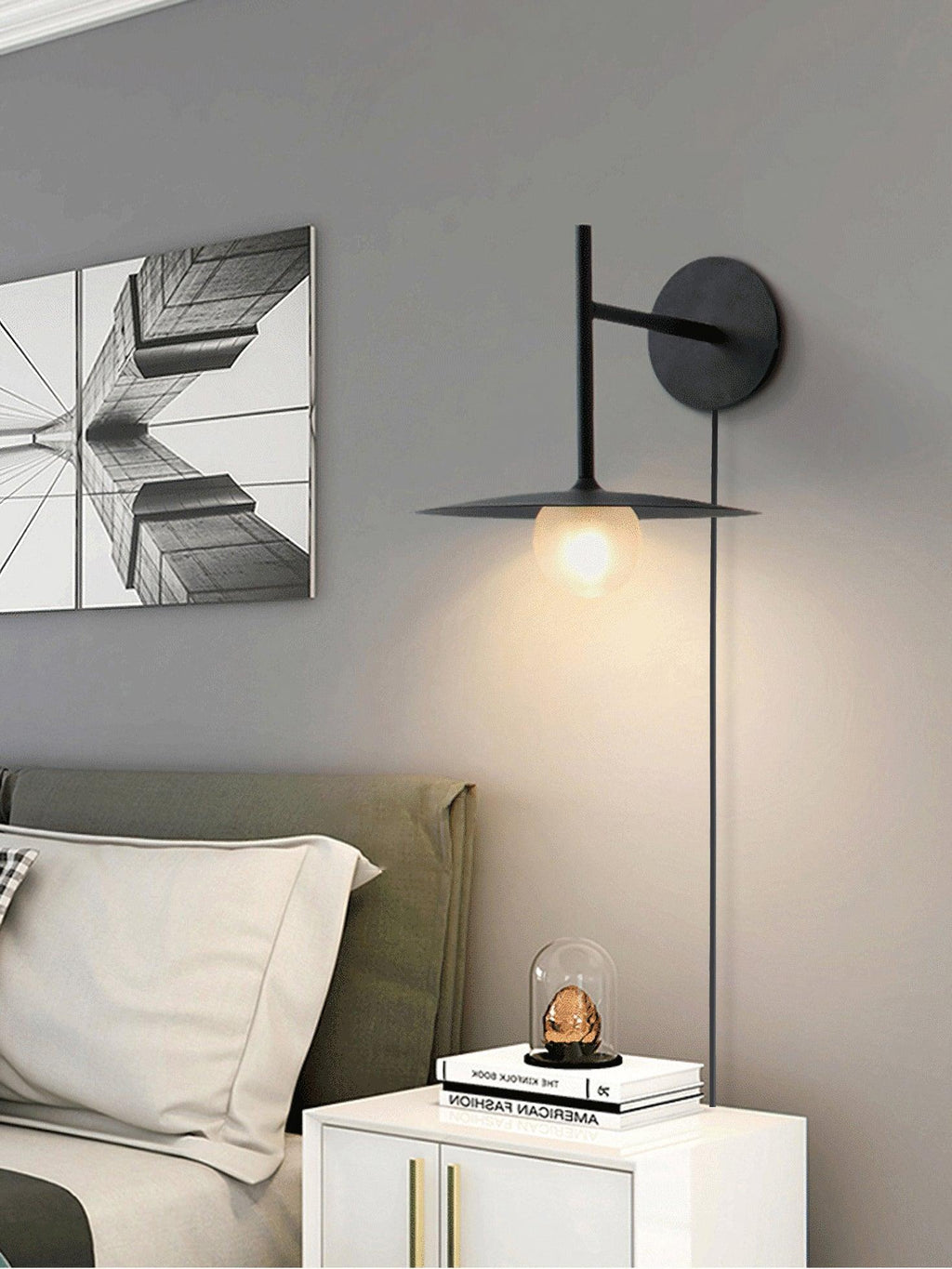 Orsilus Vintage Industrial Plug-In Wall Lamp - Neutralighting