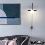 Edan Swing Arm Plug-in Glass Wall Lamp - Neutralighting