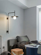 Edan Swing Arm Plug-in Glass Wall Lamp - Neutralighting