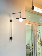 Edan Swing Arm Plug-in Glass Wall Lamp - Neutralighting