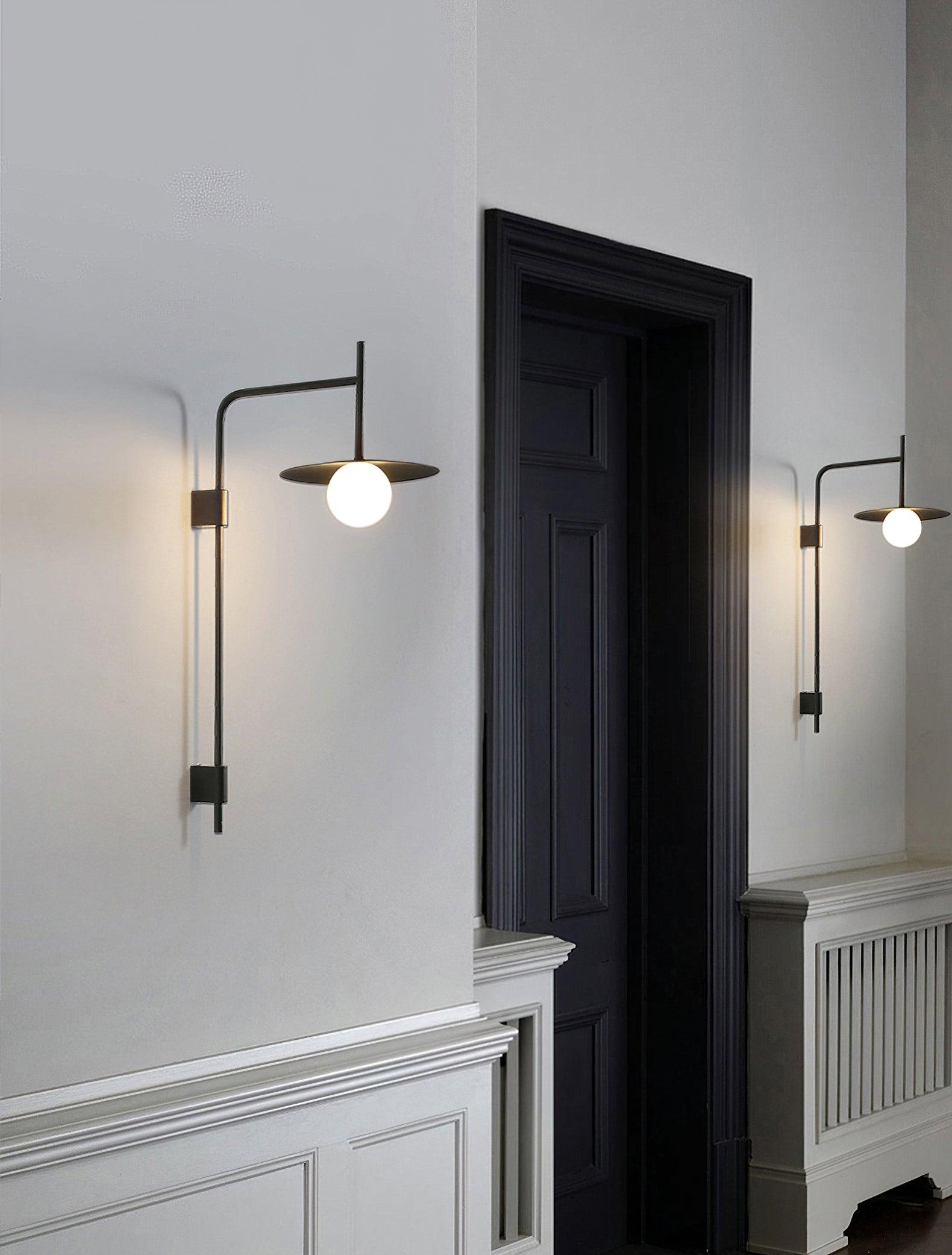 Edan Swing Arm Plug-in Glass Wall Lamp - Neutralighting