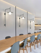 Edan Swing Arm Plug-in Glass Wall Lamp - Neutralighting