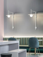 Edan Swing Arm Plug-in Glass Wall Lamp - Neutralighting