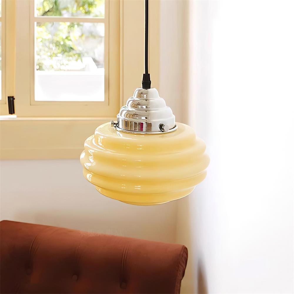 Gelato Lampe Suspension Verre Tourbillonné - Neutralighting