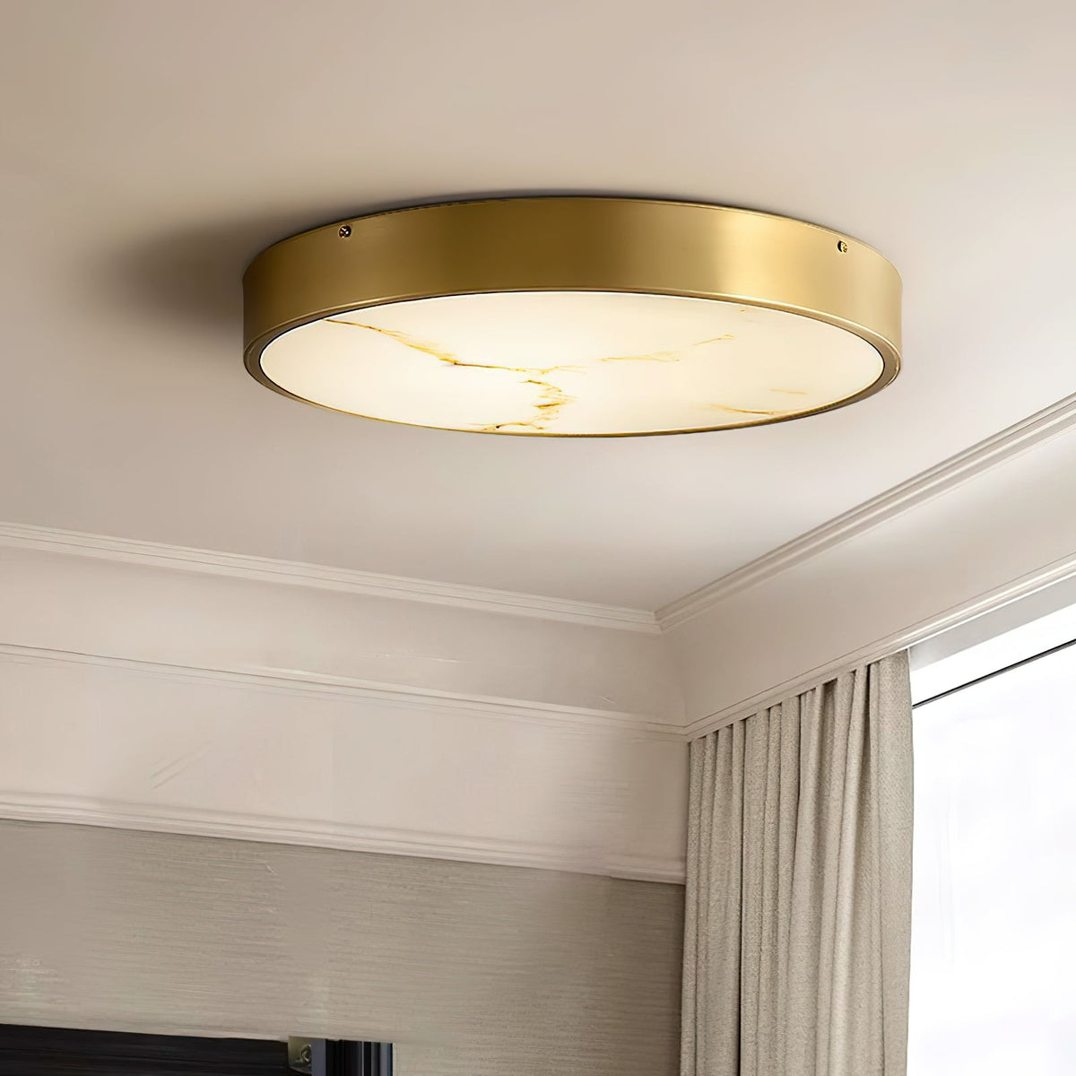 Uzoror Lampe de Plafond Encastrée Albâtre Minimaliste Moderne - Neutralighting