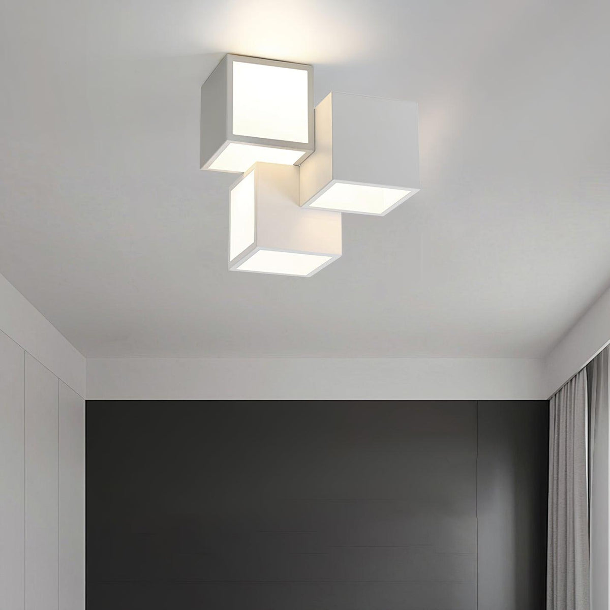 Evsilarae Plafonnier Géométrique Minimaliste - Neutralighting