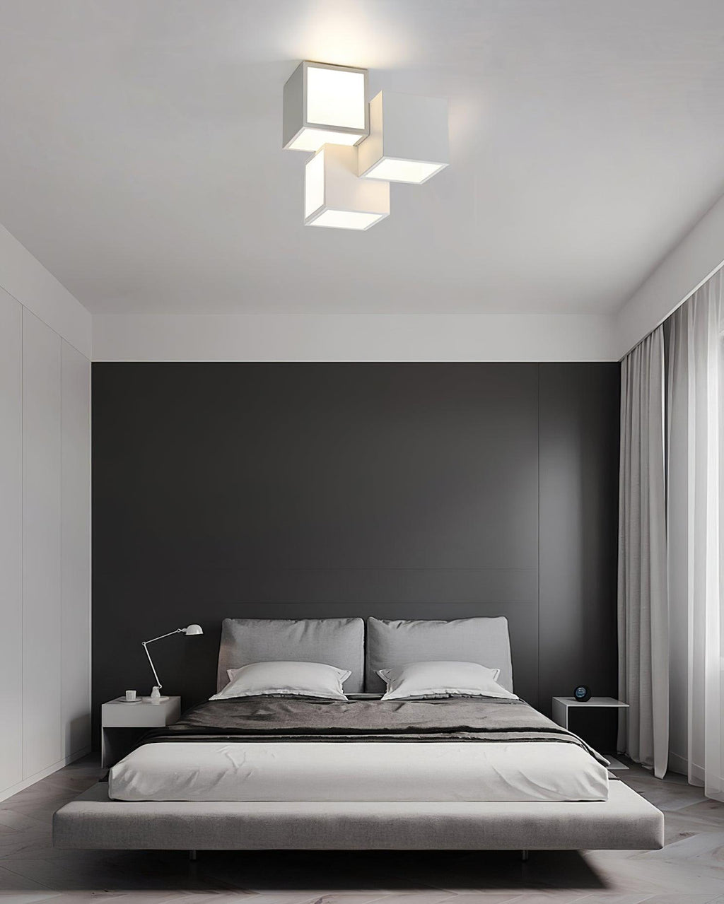 Evsilarae Plafonnier Géométrique Minimaliste - Neutralighting